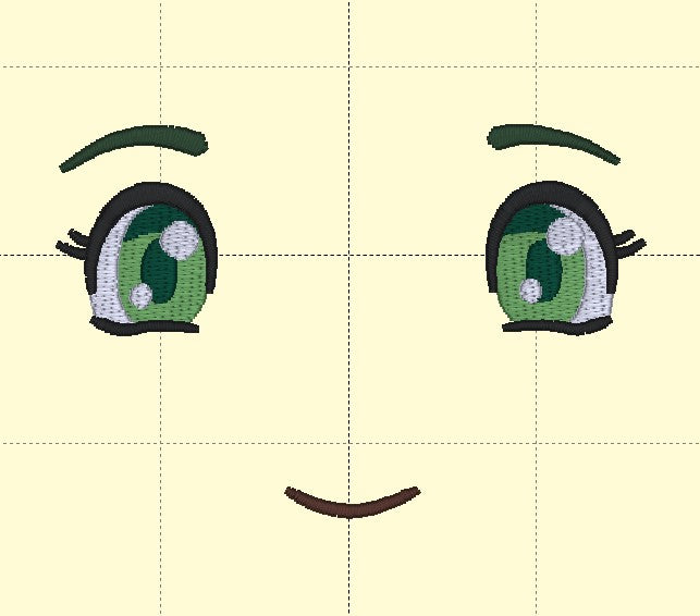 Anime Face Embroidery Pack