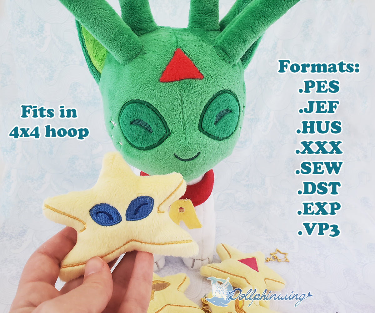 Nerkmid Plush Embroidery File ITH Pattern