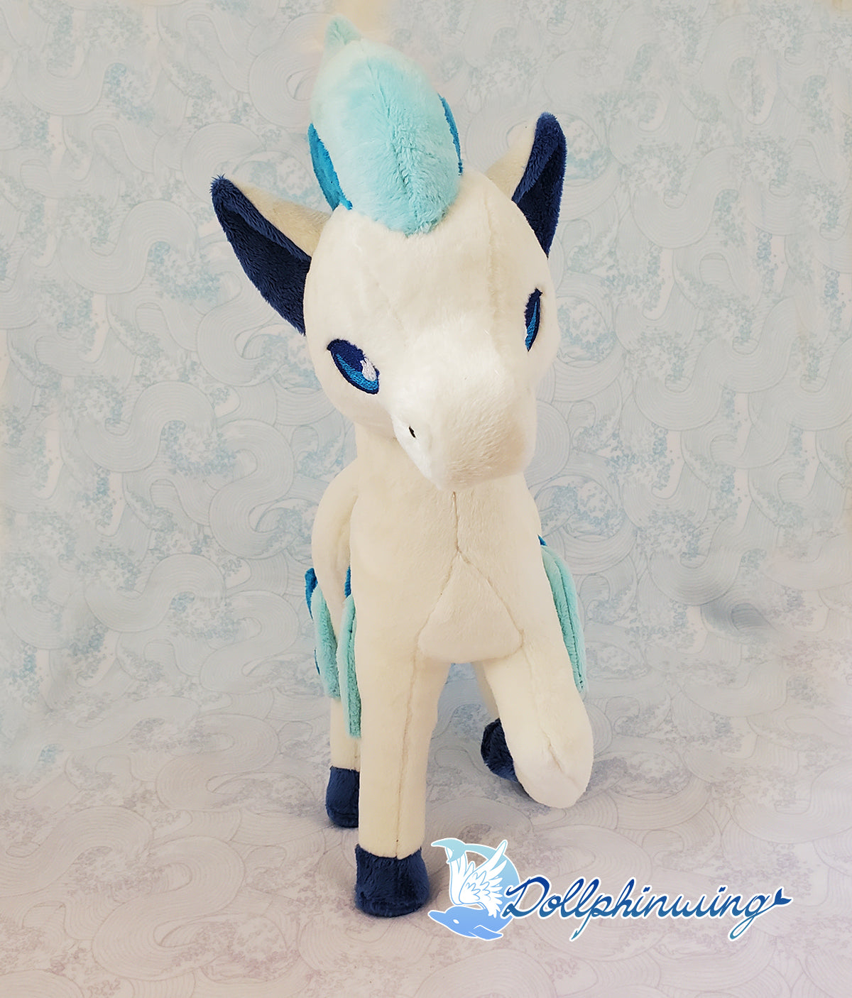 Blue Fire Horse Plushie
