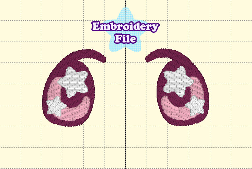 Sparkle Eyes Embroidery File