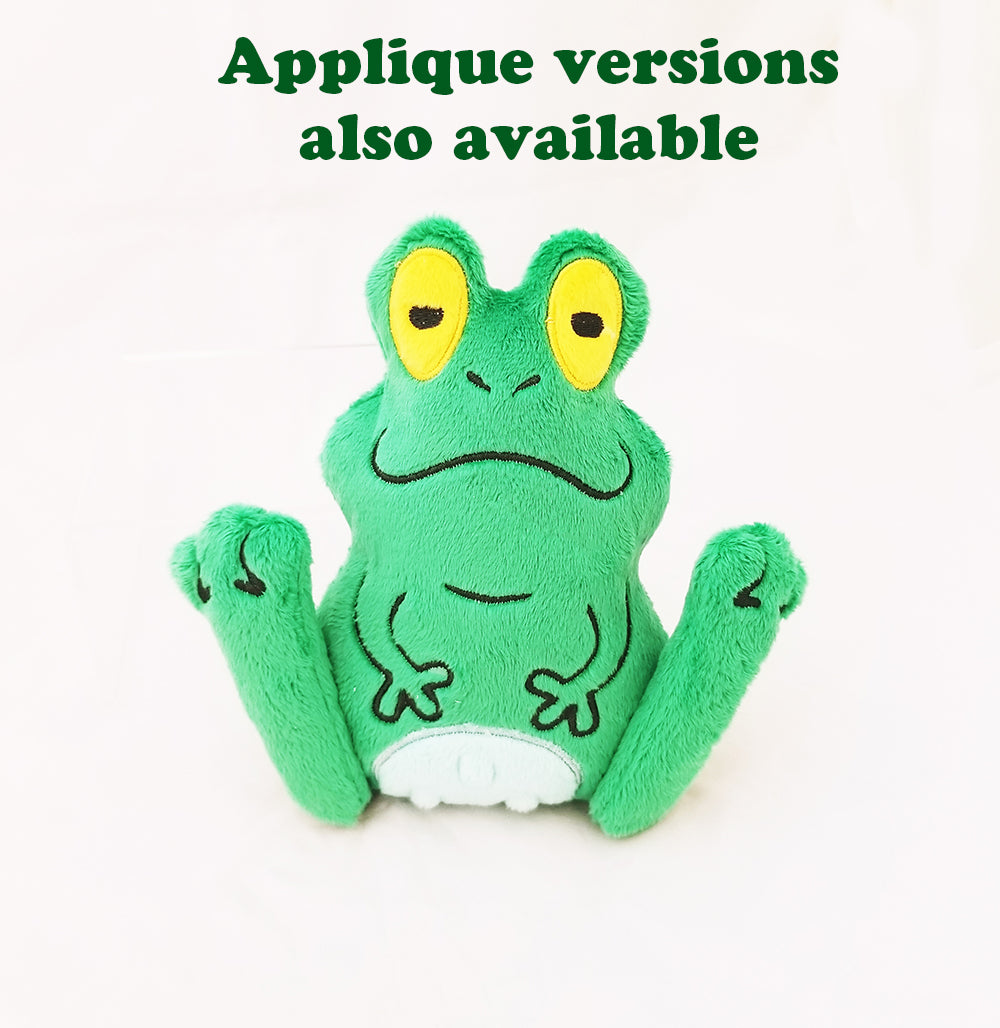 Frog Plush ITH Embroidery Pattern