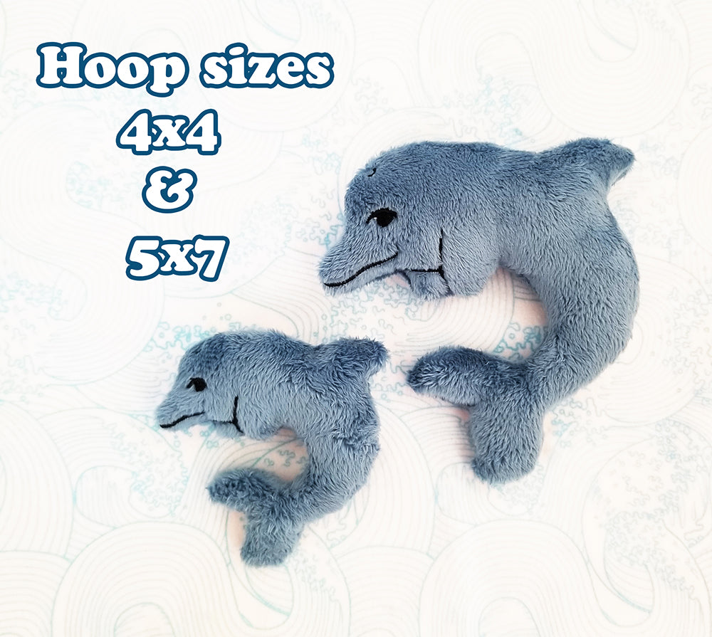 Dolphin ITH Embroidery Pattern