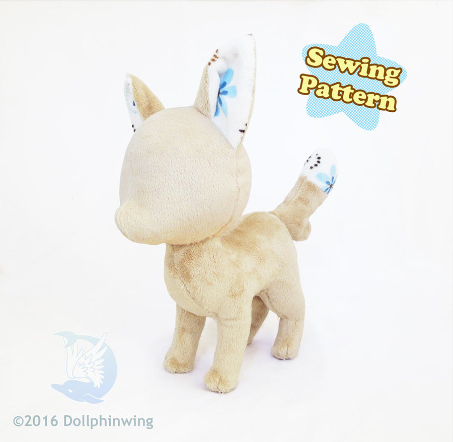 Fox Plush Sewing Pattern Digital PDF