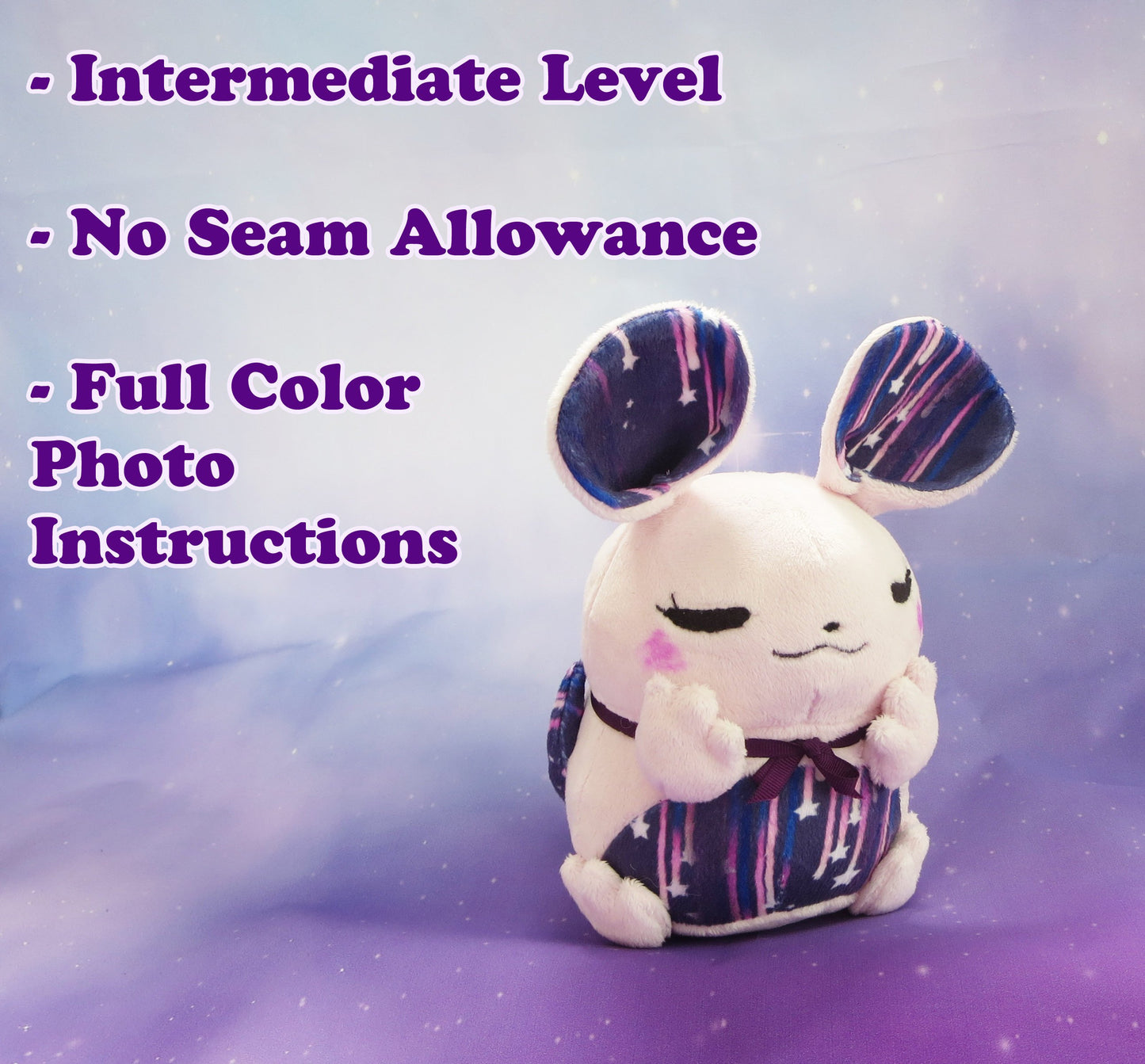 Chubby Mouse Plush Sewing Pattern PDF${tags}