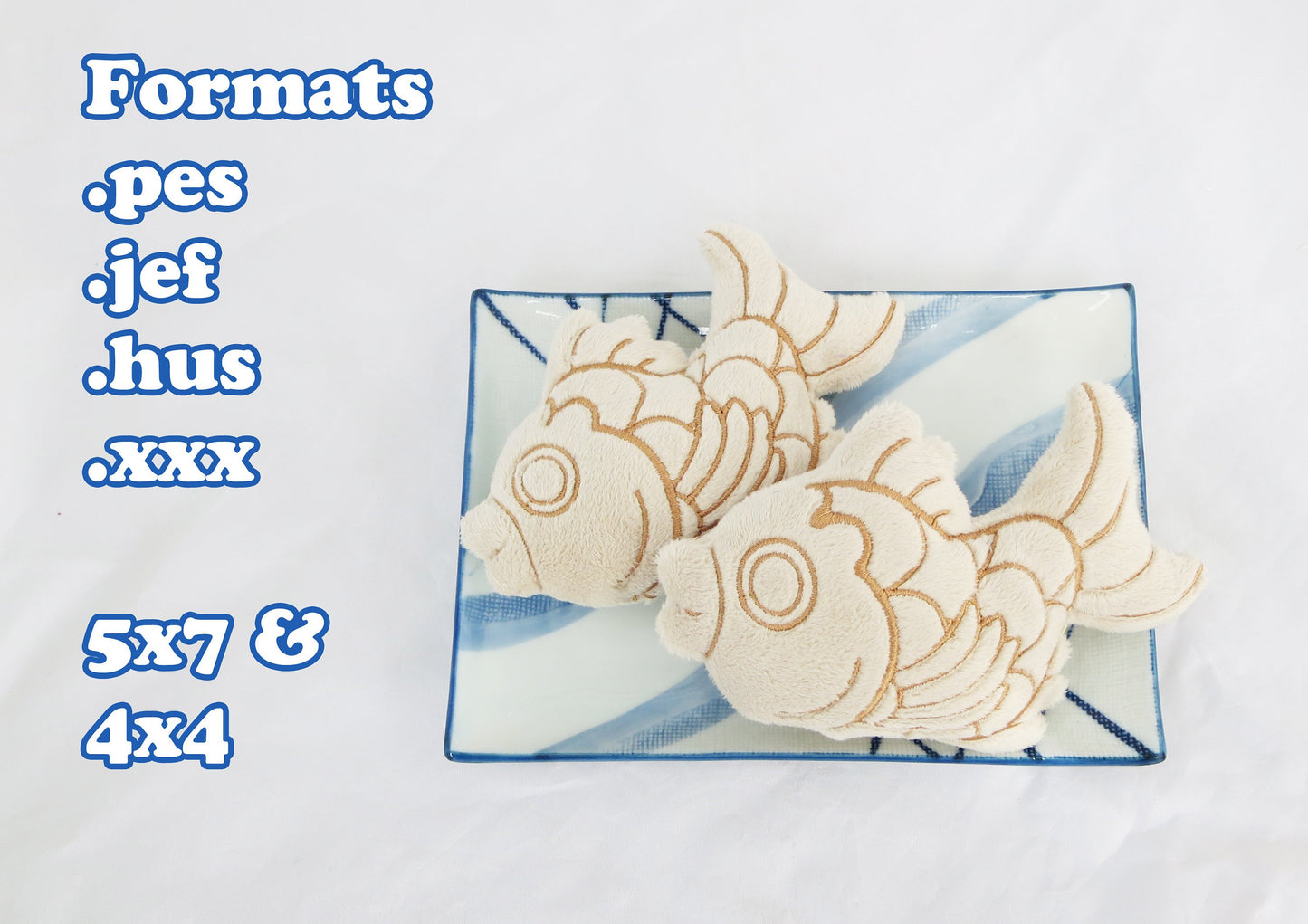 Taiyaki Plush Embroidery File ITH Pattern${tags}