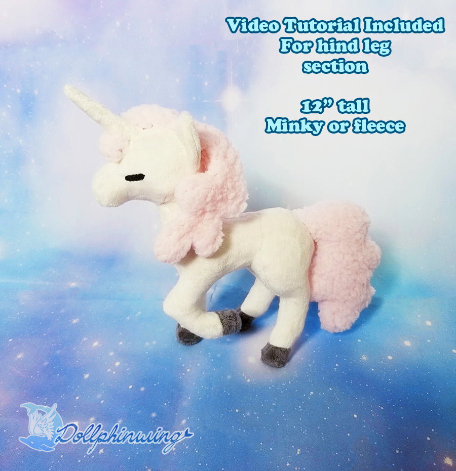 Unicorn Pegasus Plushie Sewing Pattern