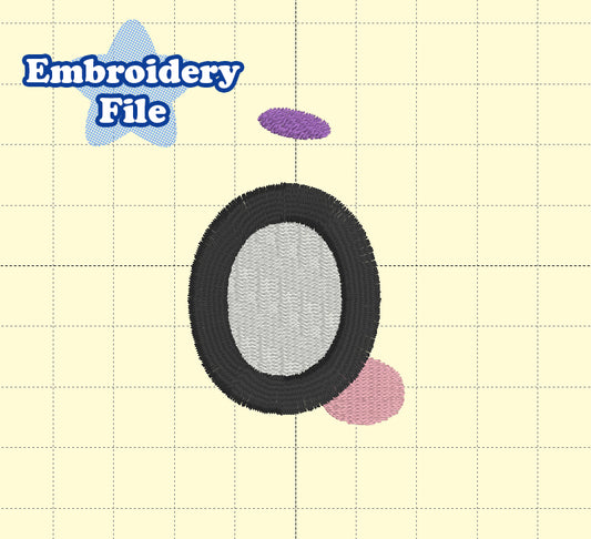 Round Eyes Embroidery File