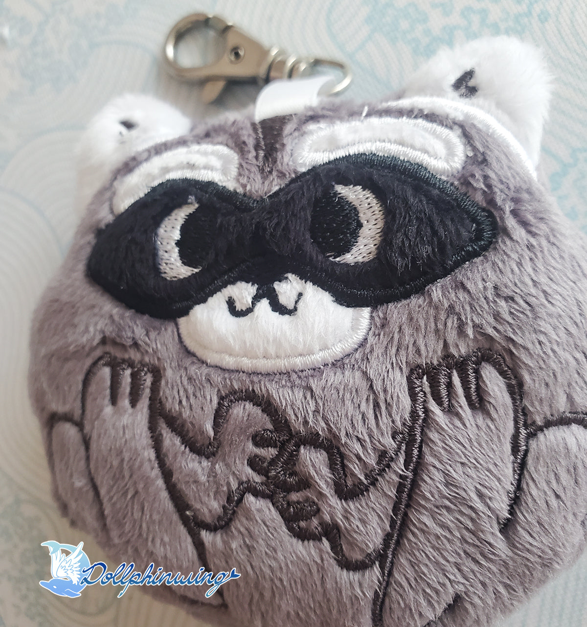 Round Raccoon Plush Embroidery Files