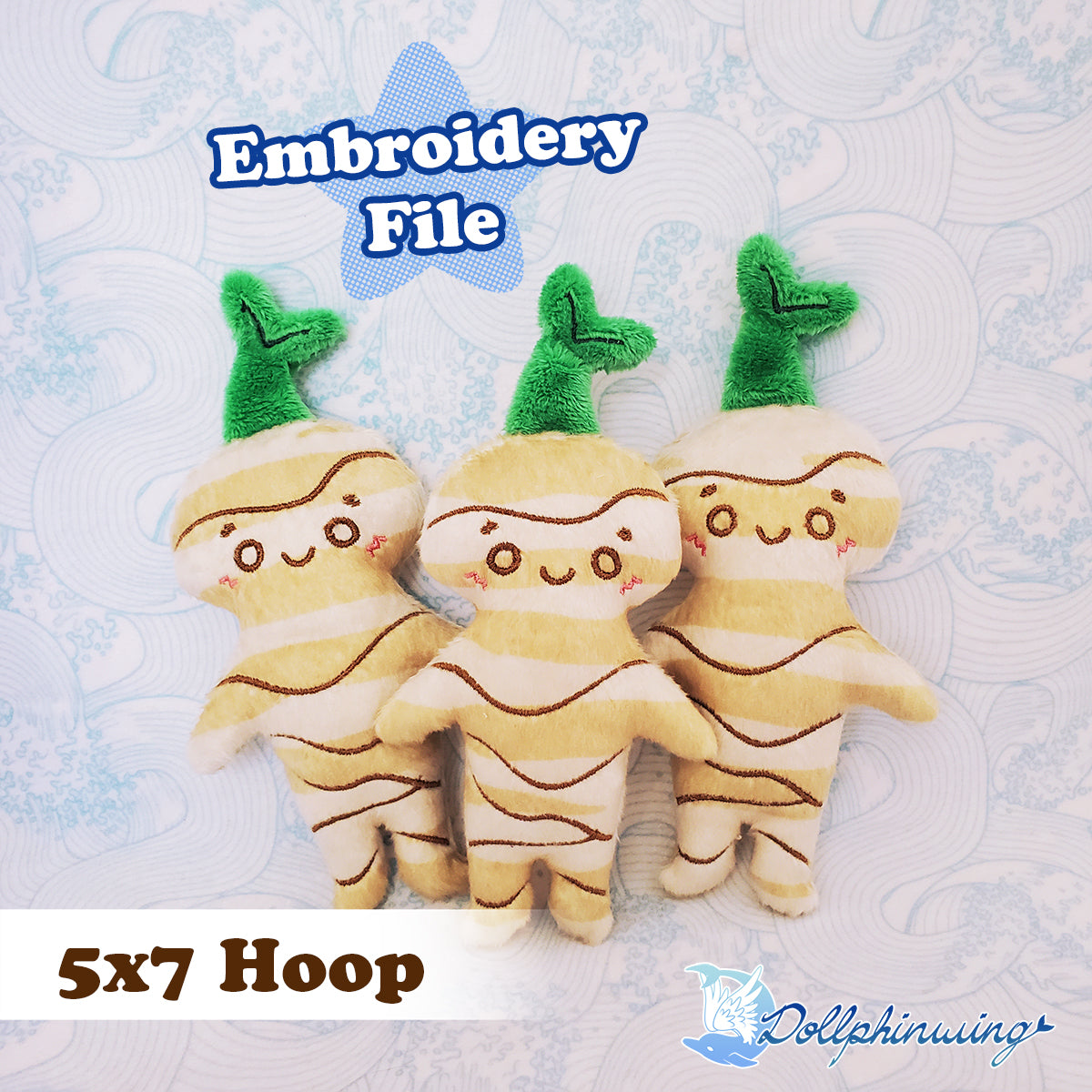 Mandrake Plush Embroidery ITH File