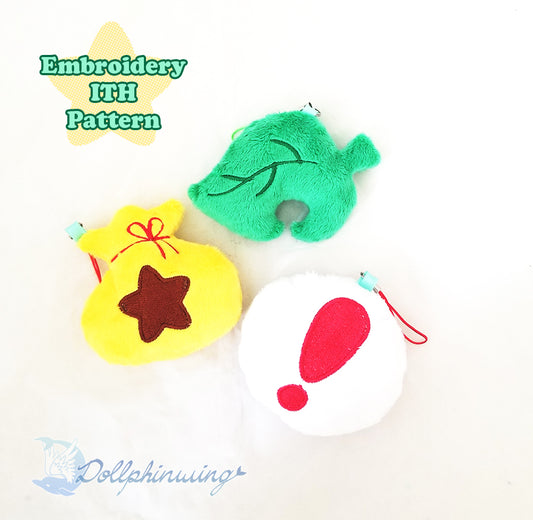 Bag & Leaf ITH Embroidery Pattern