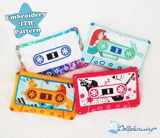 Cassette Tape ITH Embroidery Pattern