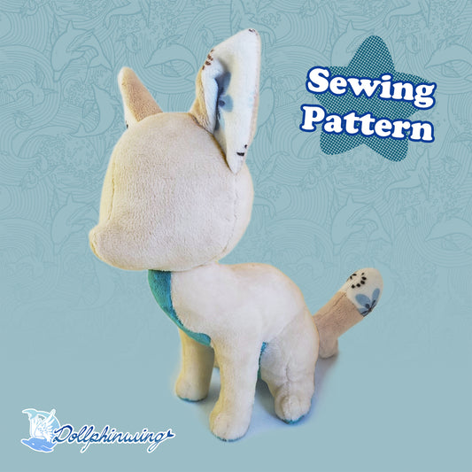 Sitting Fox Plushie Pattern