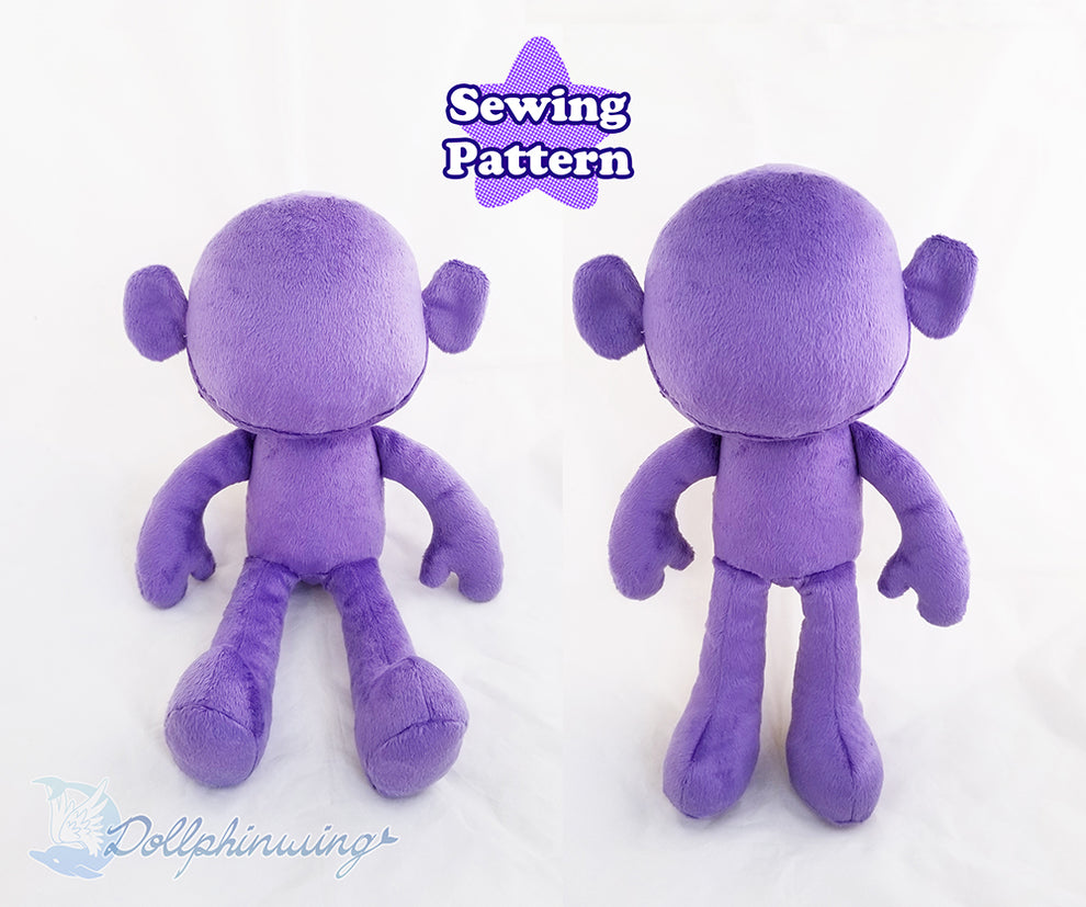 Sitting Doll Sewing Pattern - Dollphinwing